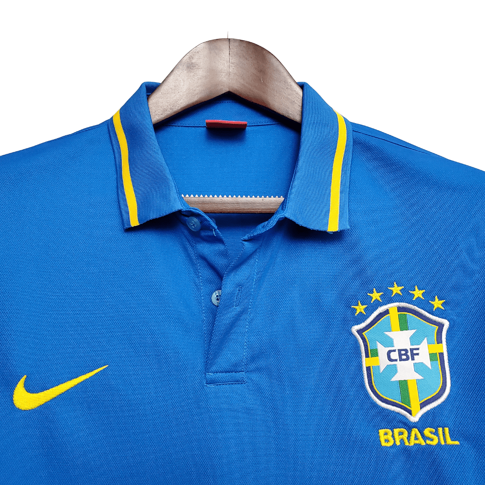 Camisa Polo Brasil Azul - Masculina - Manto Club