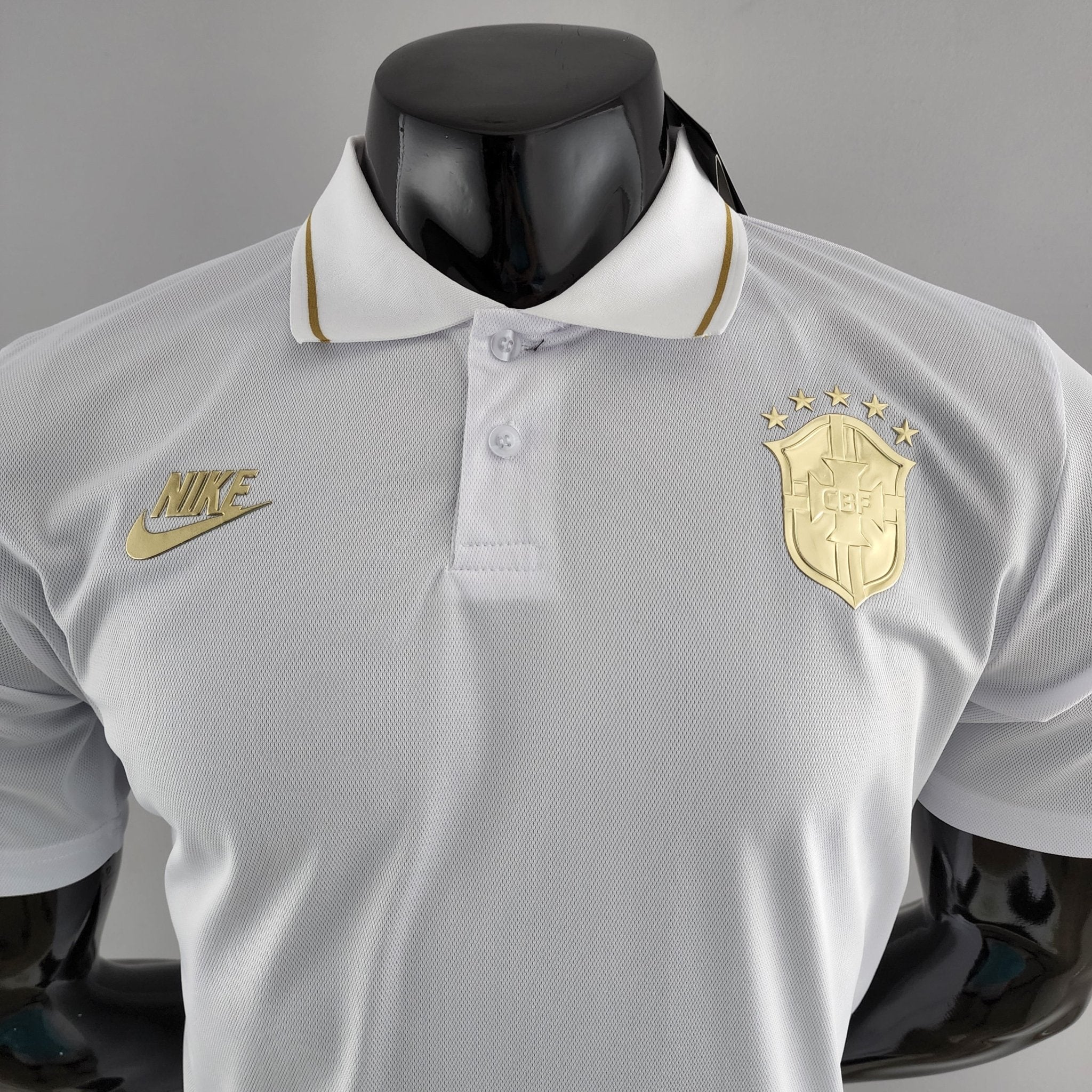 Camisa Polo Brasil Branca - Masculina - Manto Club