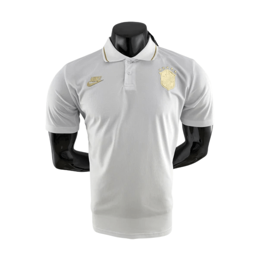 Camisa Polo Brasil Branca - Masculina - Manto Club