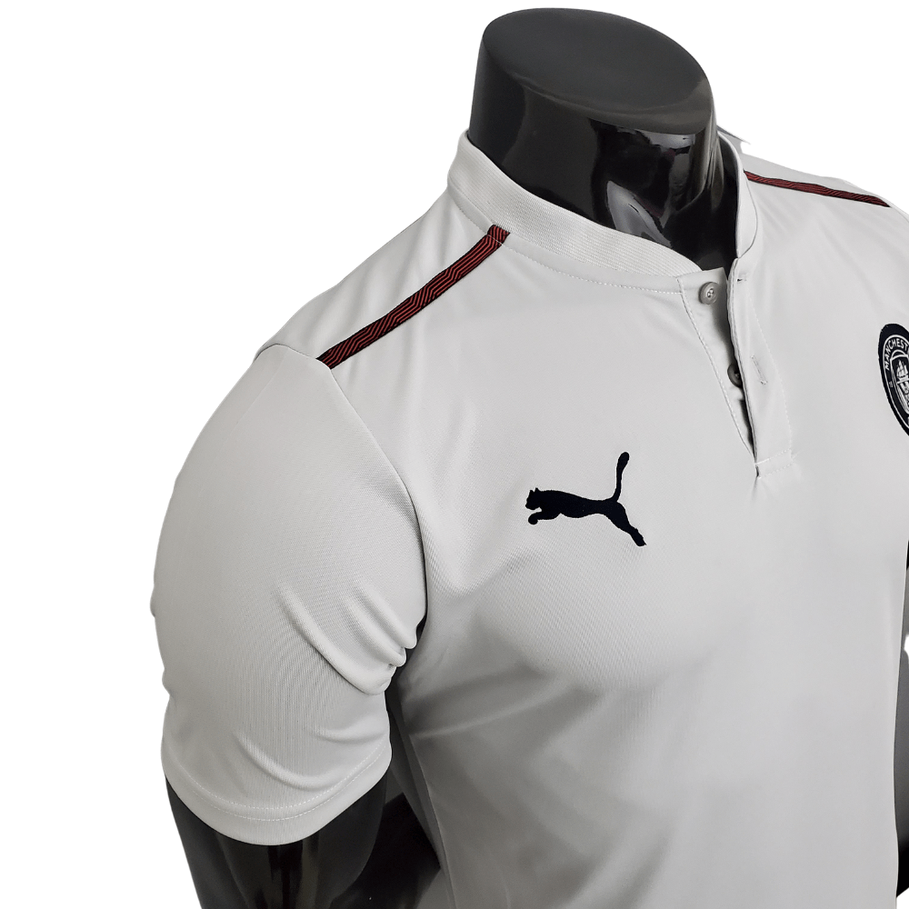 Camisa Polo Manchester City Branca - Masculina - Manto Club