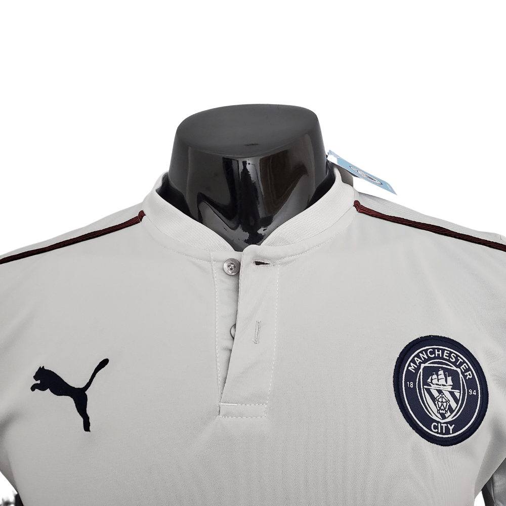Camisa Polo Manchester City Branca - Masculina - Manto Club
