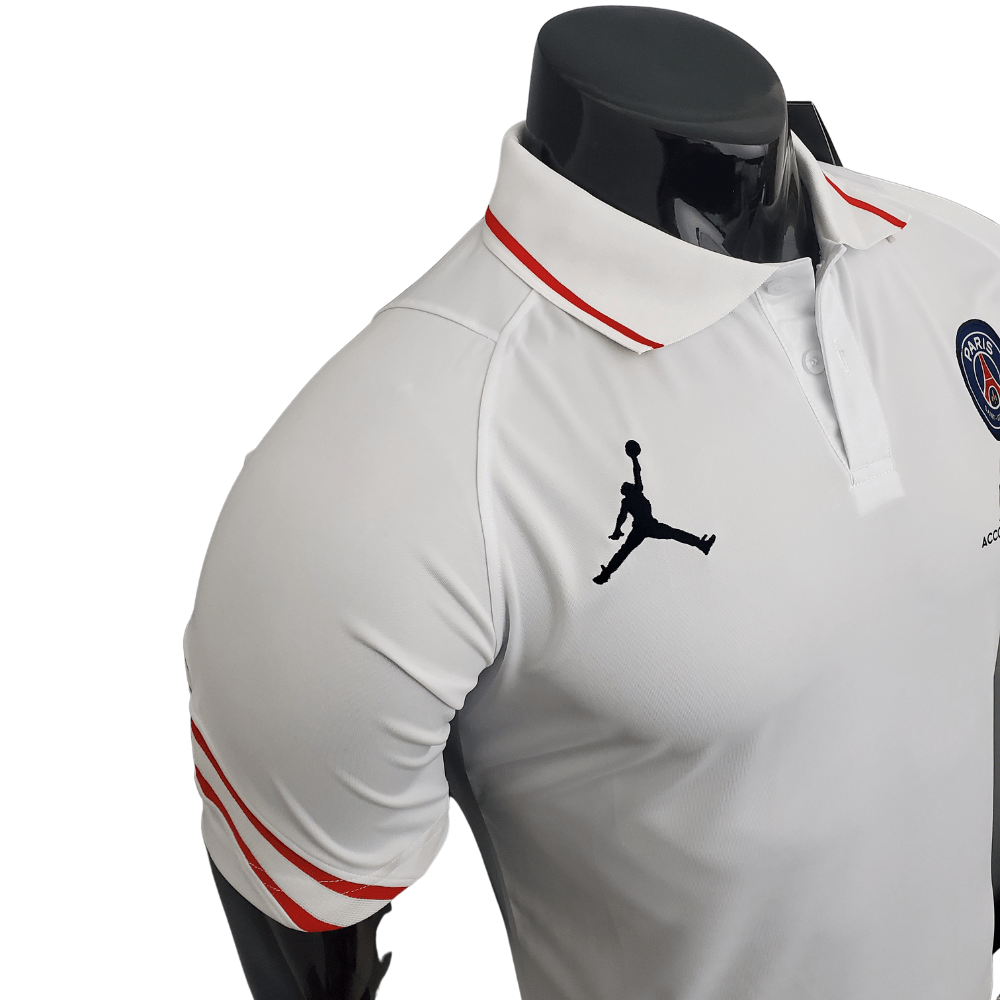 Camisa Polo PSG Jordan Branca - Masculina - Manto Club