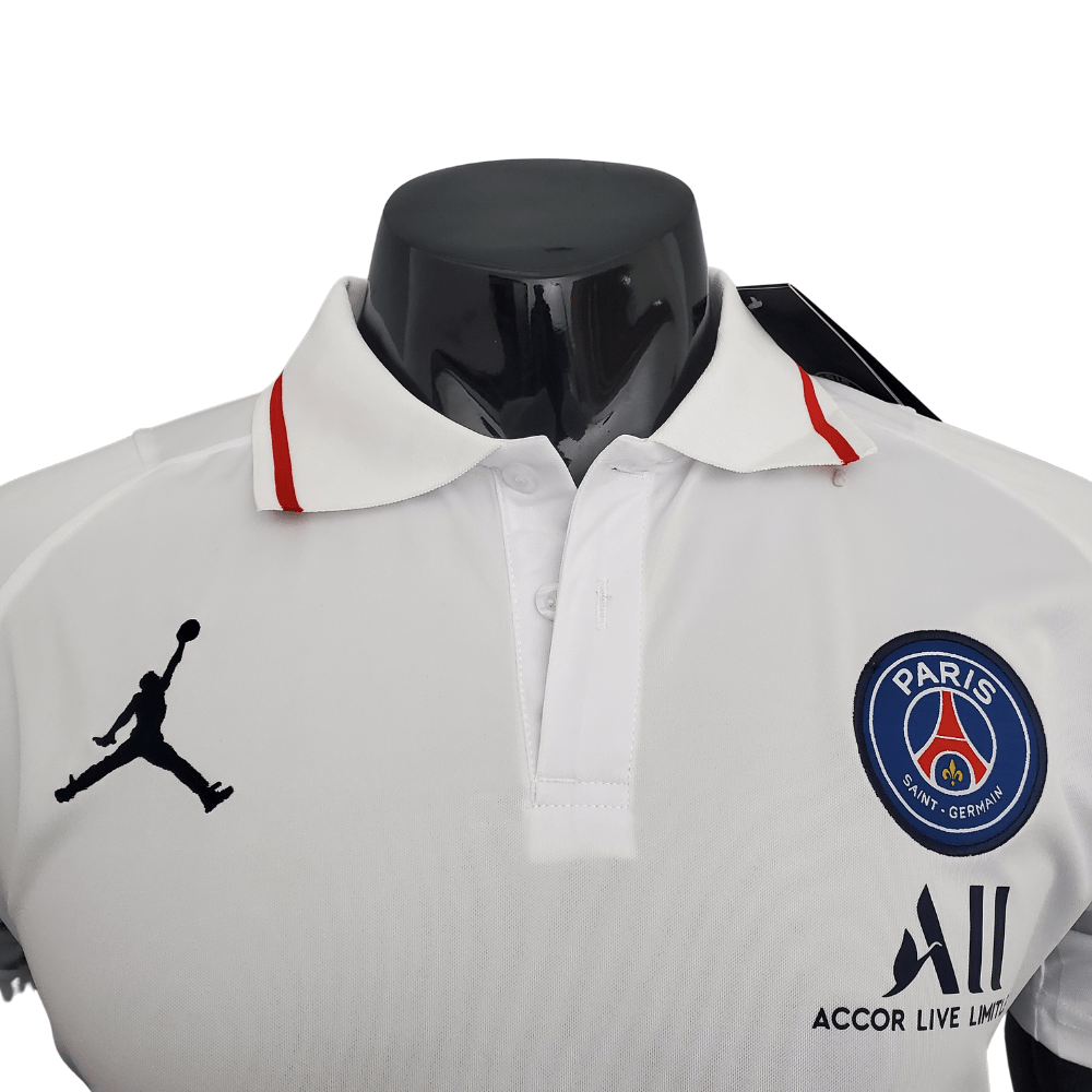 Camisa Polo PSG Jordan Branca - Masculina - Manto Club