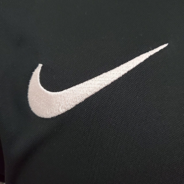 Camisa Polo PSG Preta e Branca - Masculina - Manto Club