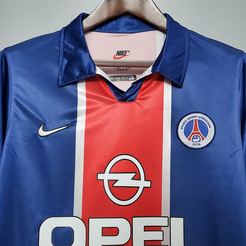 Camisa PSG Retrô 1998/1999 Azul e Vermelha - Nike - Manto Club