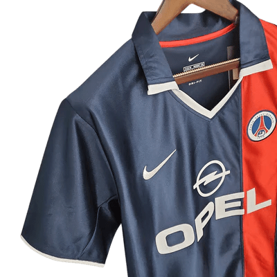 Camisa PSG Retrô 2001/2002 Azul e Vermelha - Nike - Manto Club