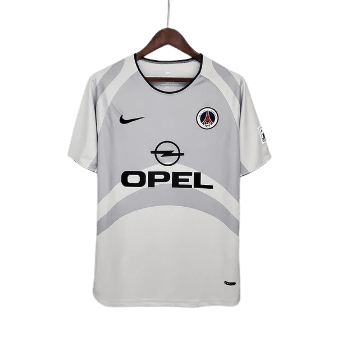 Camisa PSG Retrô 2001/2002 Branca e Cinza - Nike - Manto Club