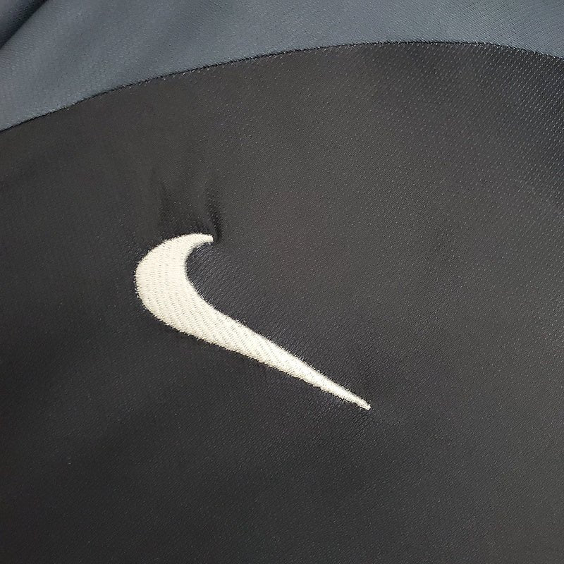 Camisa PSG Retrô 2001/2002 Cinza e Preta - Nike - Manto Club