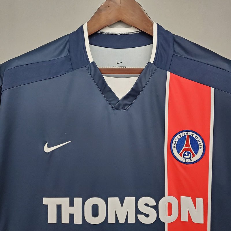 Camisa PSG Retrô 2002/2003 Azul e Vermelha - Nike - Manto Club