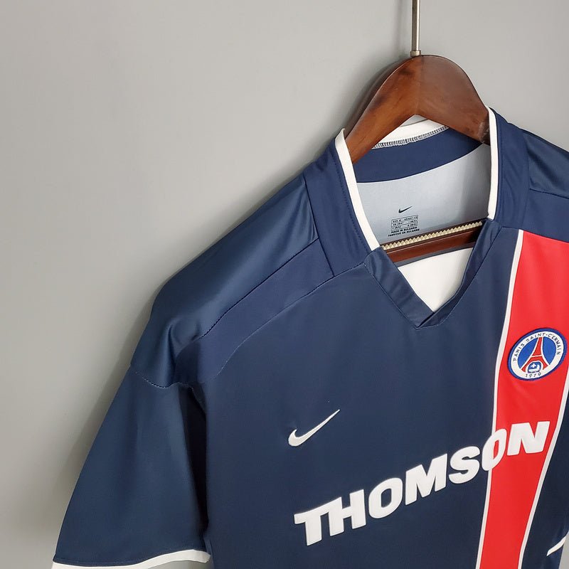 Camisa PSG Retrô 2002/2003 Azul e Vermelha - Nike - Manto Club