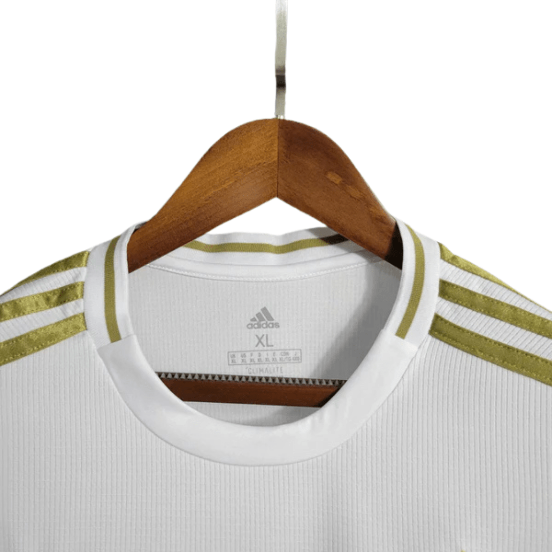 Camisa Real Madrid I Home 2019/20 Adidas Retrô Manga Longa Masculina - Branco - Manto Club