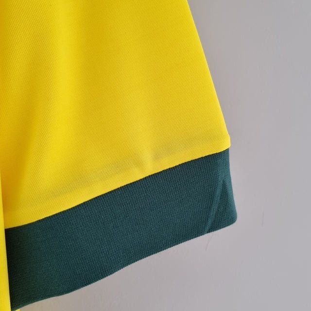 Camisa Retrô 1970 Seleção Brasileira I Masculina - Amarelo e Verde - Manto Club