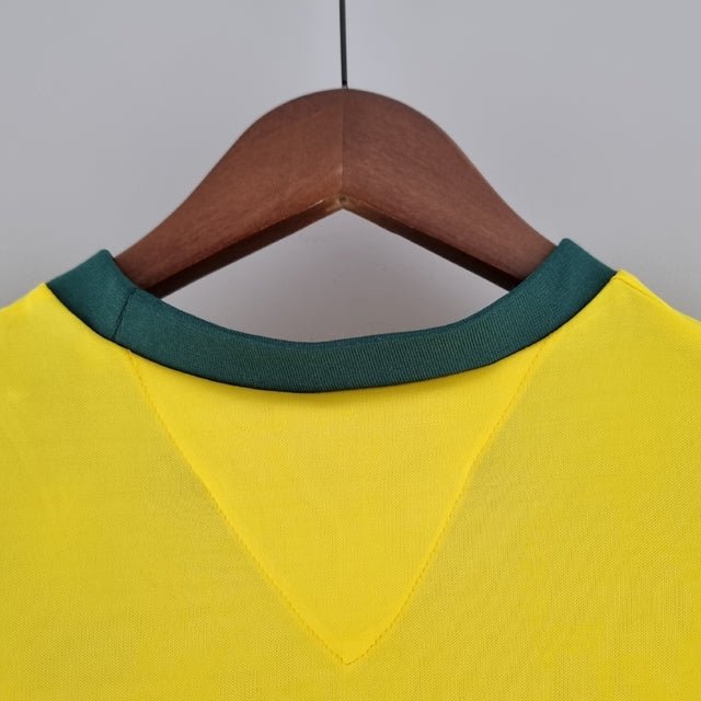 Camisa Retrô 1970 Seleção Brasileira I Masculina - Amarelo e Verde - Manto Club