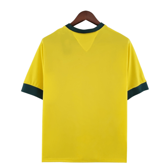 Camisa Retrô 1970 Seleção Brasileira I Masculina - Amarelo e Verde - Manto Club