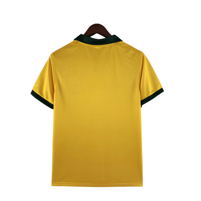 Camisa Retrô 1988 Seleção Brasileira I Masculina - Amarelo e Verde - Manto Club