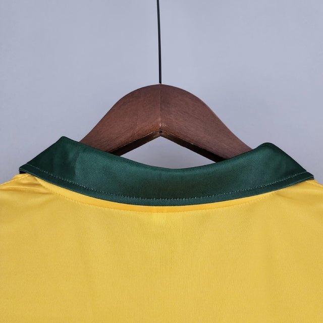 Camisa Retrô 1988 Seleção Brasileira I Masculina - Amarelo e Verde - Manto Club