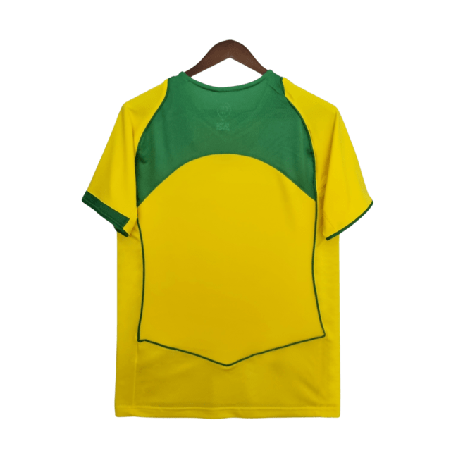 Camisa Retrô 2004 Seleção Brasileira I Nike Masculina - Amarela - Manto Club