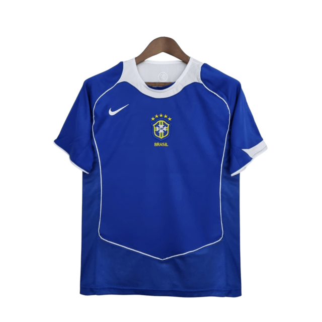 Camisa Retrô 2004 Seleção Brasileira II Nike Masculina - Azul - Manto Club