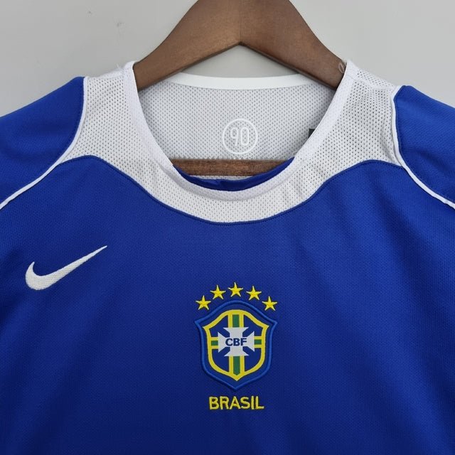 Camisa Retrô 2004 Seleção Brasileira II Nike Masculina - Azul - Manto Club