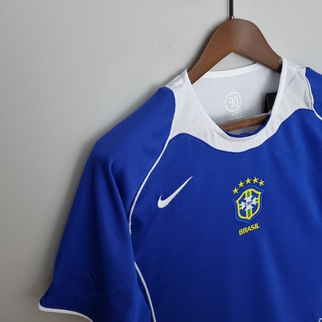 Camisa Retrô 2004 Seleção Brasileira II Nike Masculina - Azul - Manto Club
