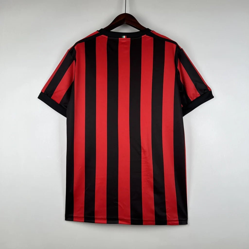 Camisa Retrô AC Milan Home 2017/18 Adidas Torcedor - Preta e Vermelha - Manto Club