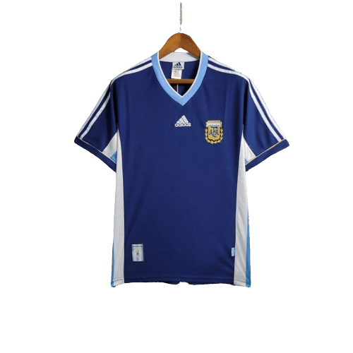 Camisa Retrô Argentina Adidas 1998/99 Masculino Azul Marinho e Branco - Manto Club