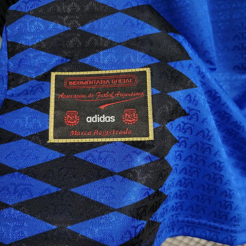 Camisa Retrô Argentina Especial Adidas 1994/95 Masculina Azul Marinho - Manto Club