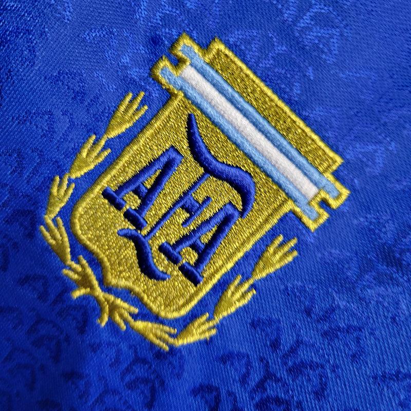 Camisa Retrô Argentina Especial Adidas 1994/95 Masculina Azul Marinho - Manto Club