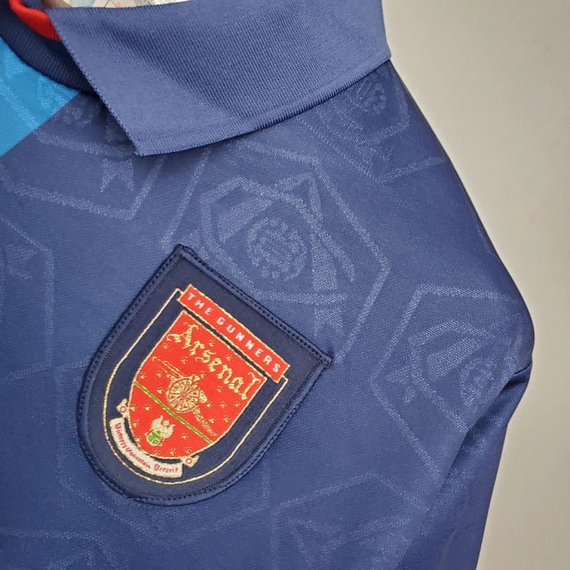Camisa Retrô Arsenal Away 95/96 Torcedor Nike Masculina - Azul Marinho - Manto Club