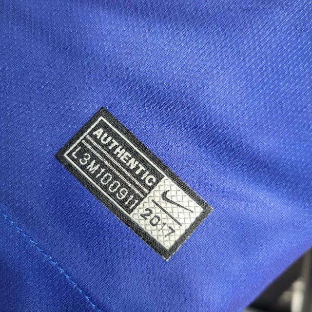 Camisa Retrô Barcelona I Home 2017/18 Nike Masculino Azul Grená - Manto Club