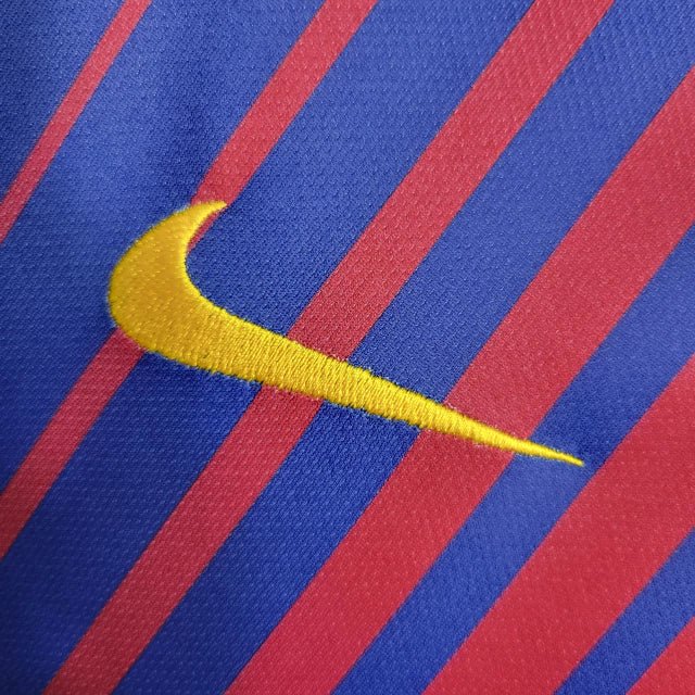 Camisa Retrô Barcelona I Home 2017/18 Nike Masculino Azul Grená - Manto Club