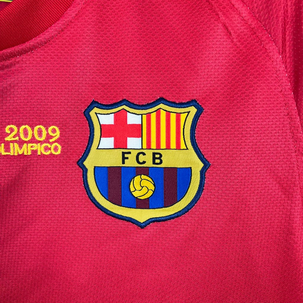 Camisa Retrô Barcelona I Home Nike 2008/09 UEFA Champions League Azul e Grená - Manto Club