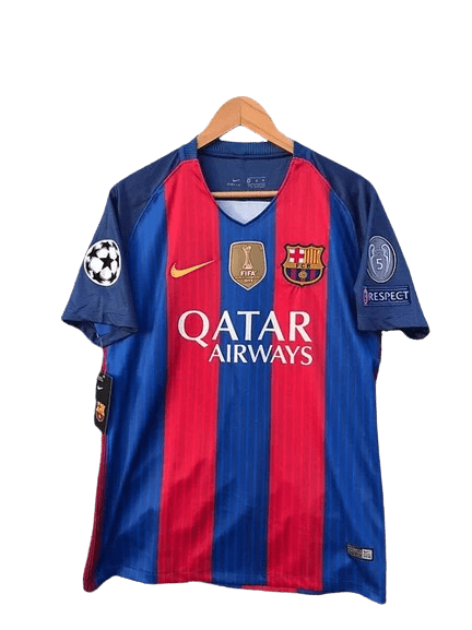 Camisa Retrô Barcelona I Home Nike 2016/17 Masculino Azul Grená - Manto Club