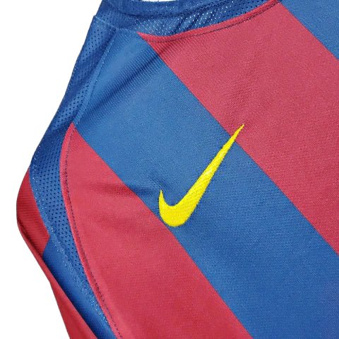 Camisa Retrô Barcelona Nike 2006/07 Masculino Azul e Grená - Manto Club