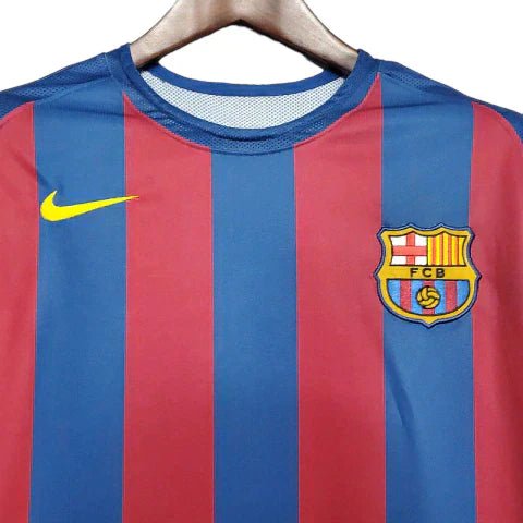 Camisa Retrô Barcelona Nike 2006/07 Masculino Azul e Grená - Manto Club