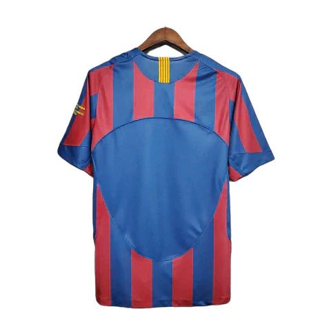 Camisa Retrô Barcelona Nike 2006/07 Masculino Azul e Grená - Manto Club