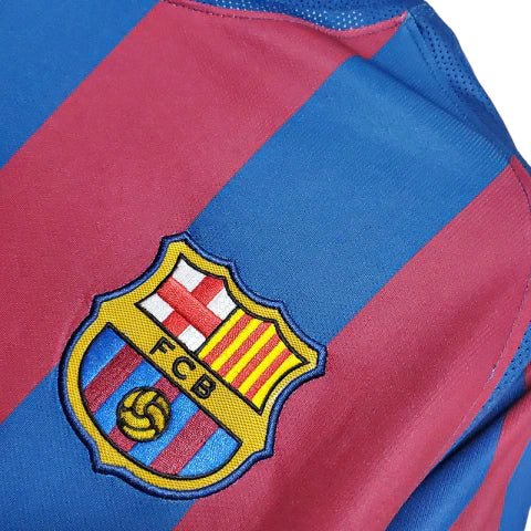Camisa Retrô Barcelona Nike 2006/07 Masculino Azul e Grená - Manto Club
