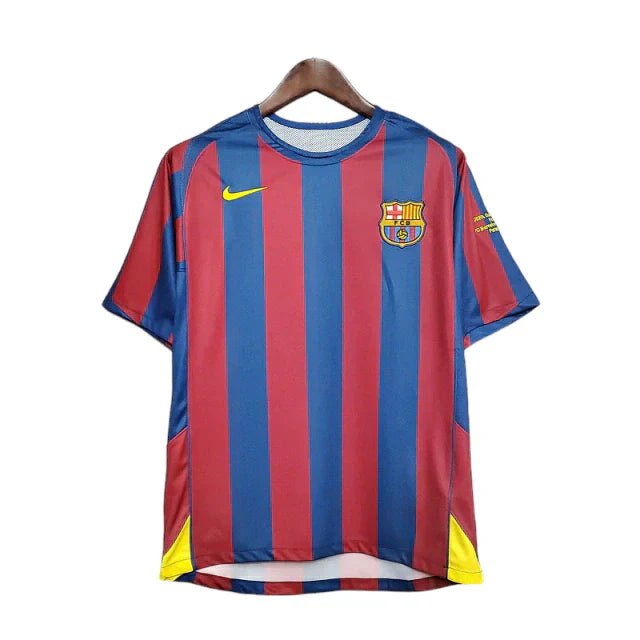 Camisa Retrô Barcelona Nike 2006/07 Masculino Azul e Grená - Manto Club