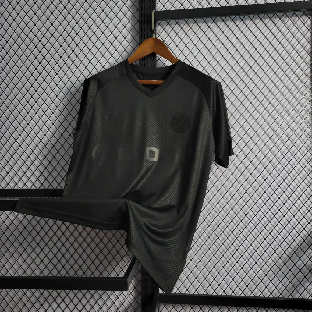 Camisa Retrô Borussia Dortmund 2019/20 Edição Especial 110 Anos Puma Masculina Preta - Manto Club