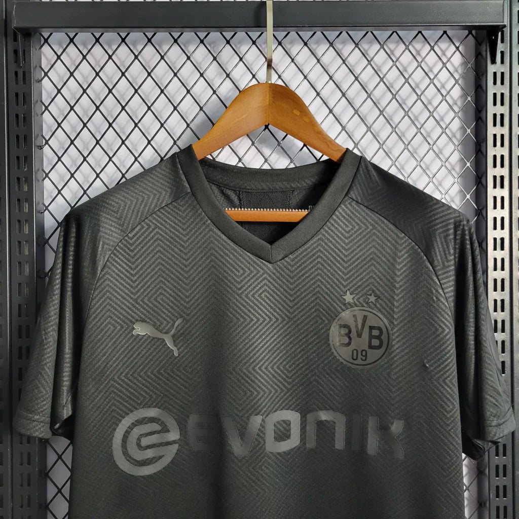 Camisa Retrô Borussia Dortmund 2019/20 Edição Especial 110 Anos Puma Masculina Preta - Manto Club