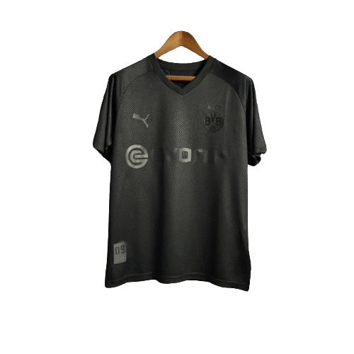 Camisa Retrô Borussia Dortmund 2019/20 Edição Especial 110 Anos Puma Masculina Preta - Manto Club