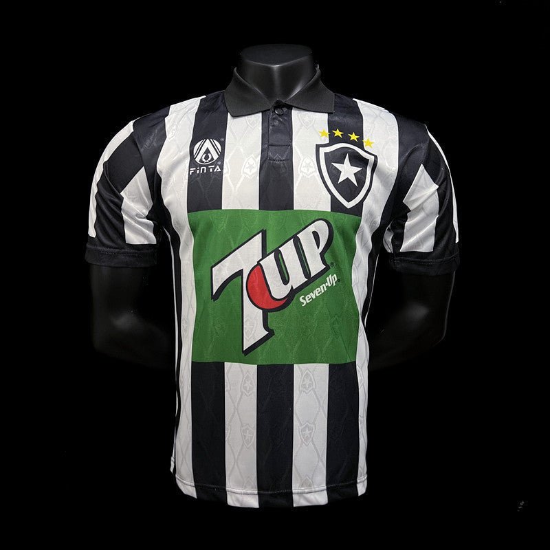 Camisa Retrô Botafogo II 1995/96 Masculina Preta e Branca - Manto Club