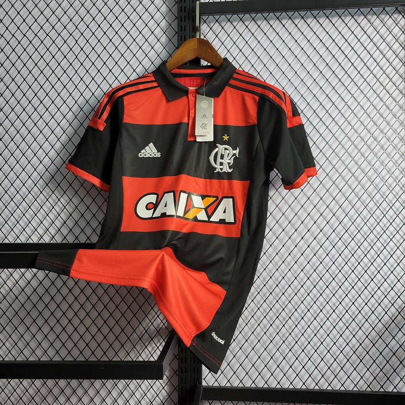 Camisa Retrô Flamengo Home 2014/15 Masculino - Preto e Vermelho - Manto Club