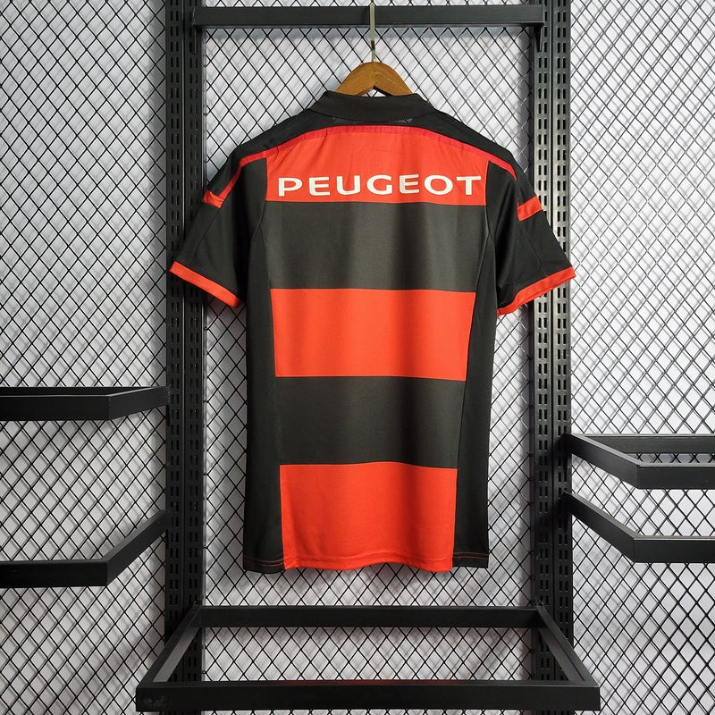 Camisa Retrô Flamengo Home 2014/15 Masculino - Preto e Vermelho - Manto Club