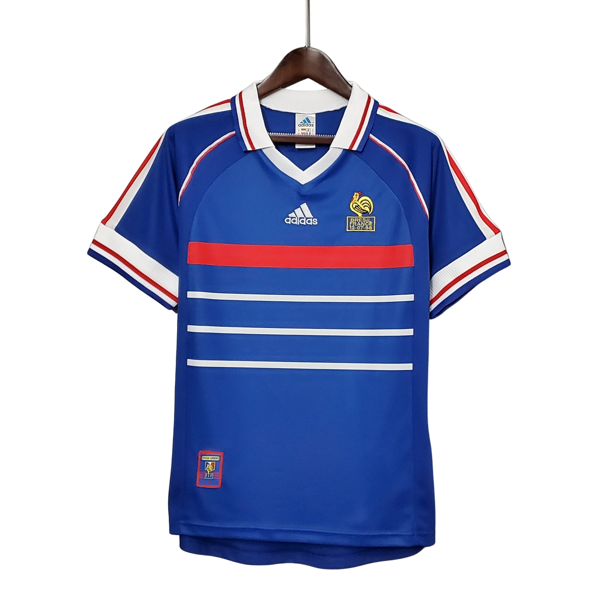 Camisa Retro França 1998 home - Manto Club
