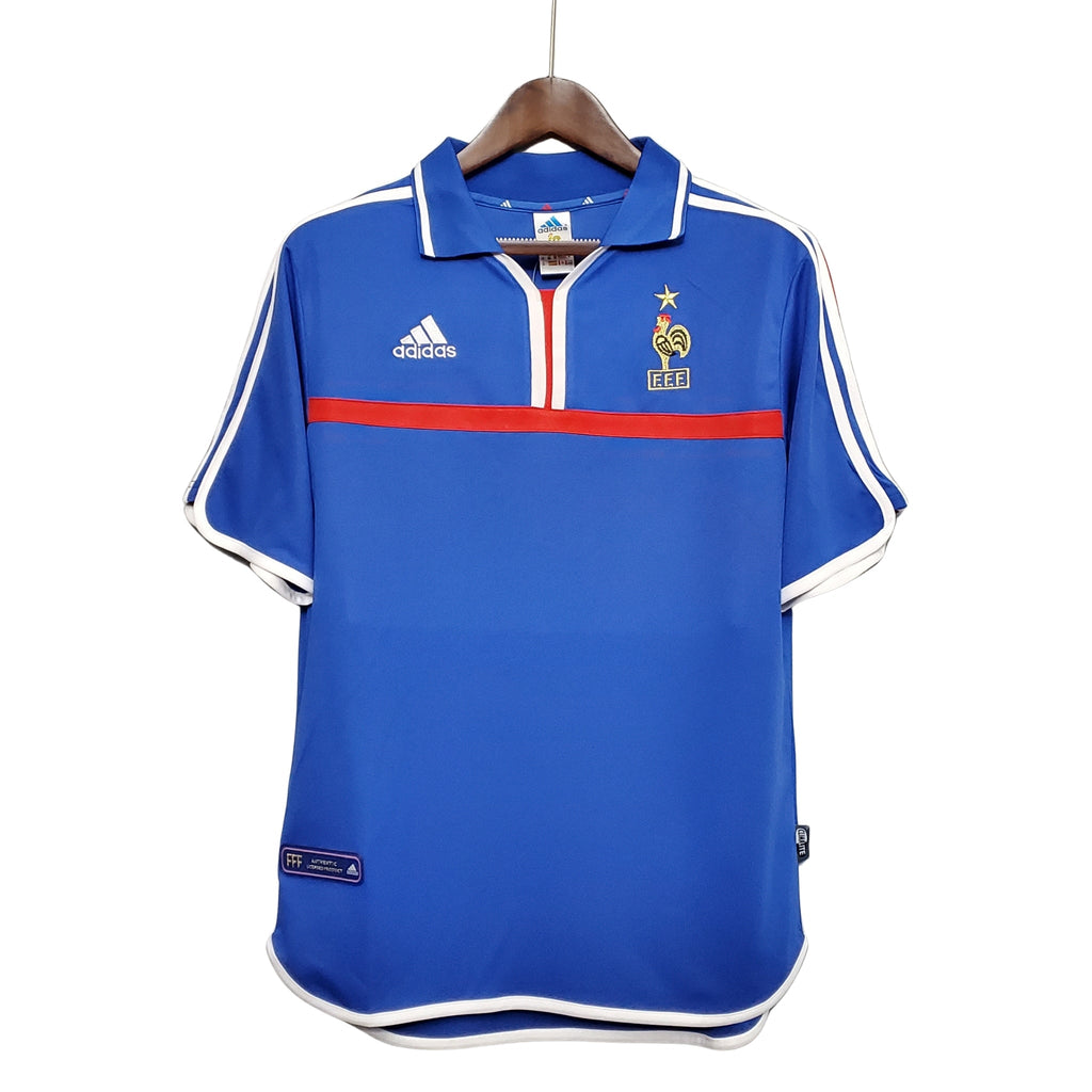 Camisa Retro França 2000 home - Manto Club