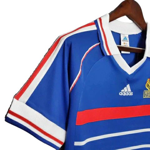 Camisa Retrô França I Home Adidas 1998/99 Masculino Azul - Manto Club