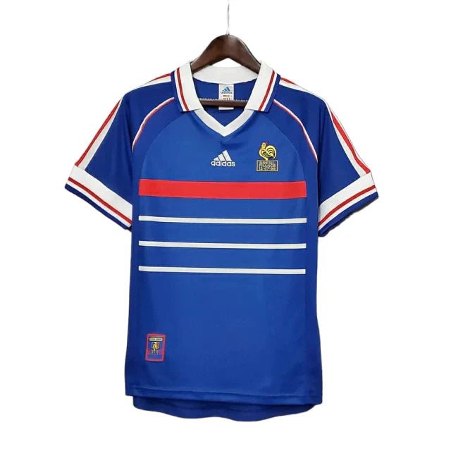 Camisa Retrô França I Home Adidas 1998/99 Masculino Azul - Manto Club