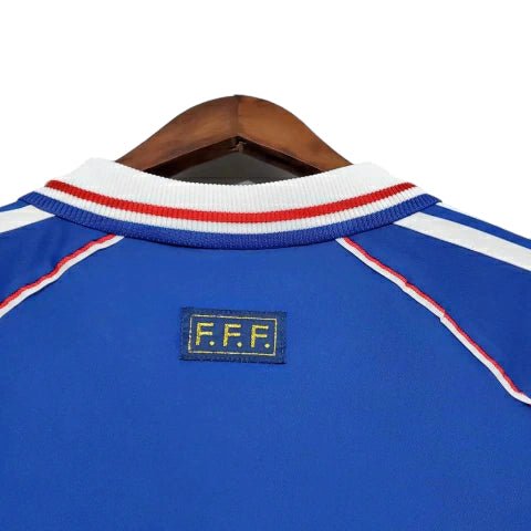 Camisa Retrô França I Home Adidas 1998/99 Masculino Azul - Manto Club