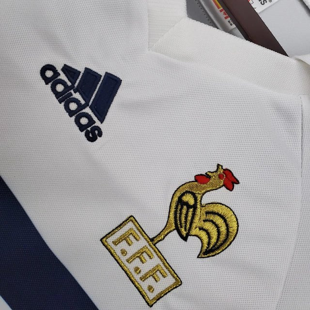 Camisa Retrô França II Away 1998/99 Masculino Branco - Manto Club